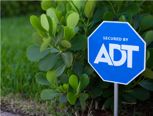 ADT sign on yard